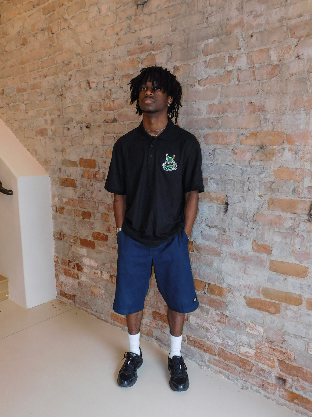 Lynx Lockup Polo Black