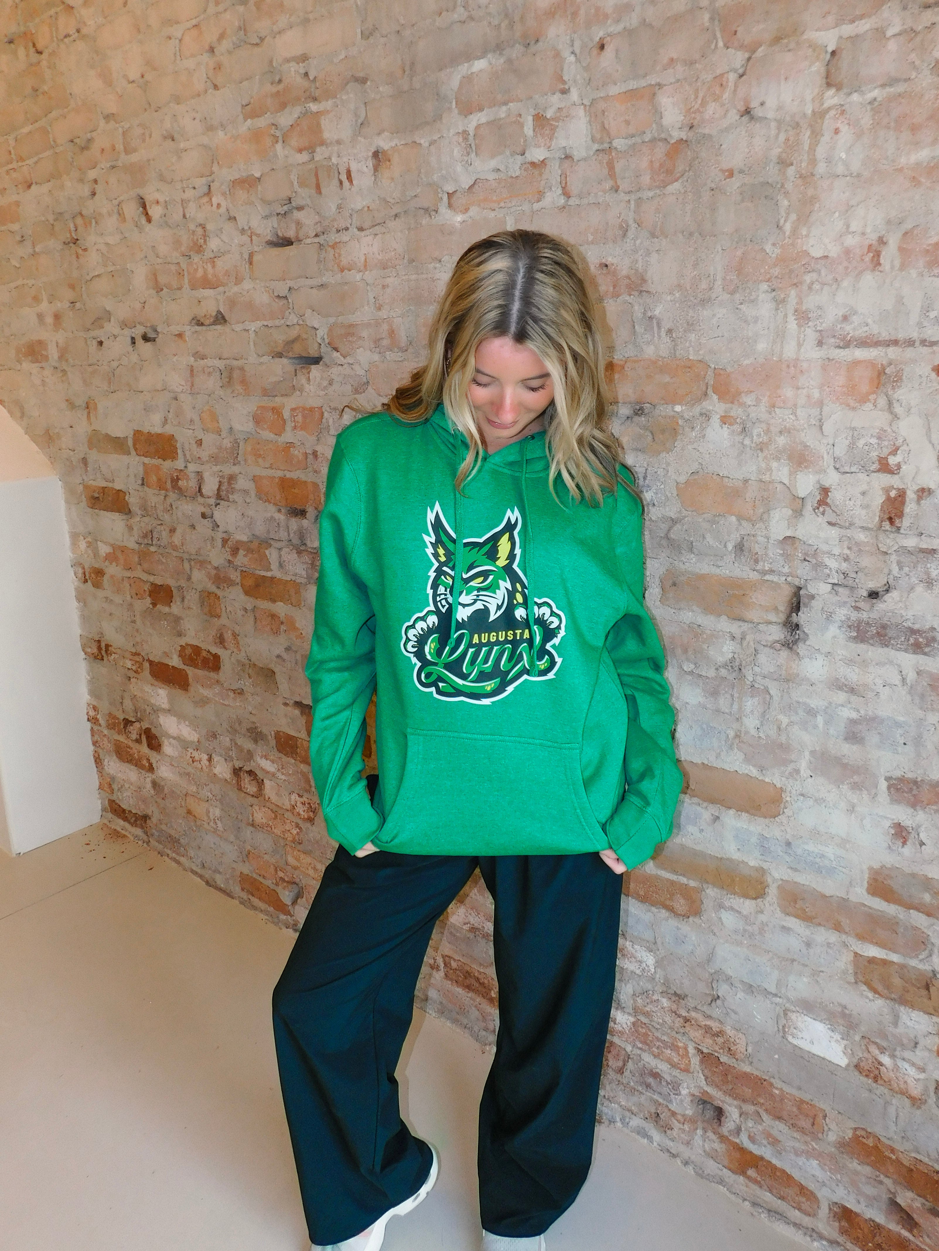 Lynx Green Lockup Hoodie