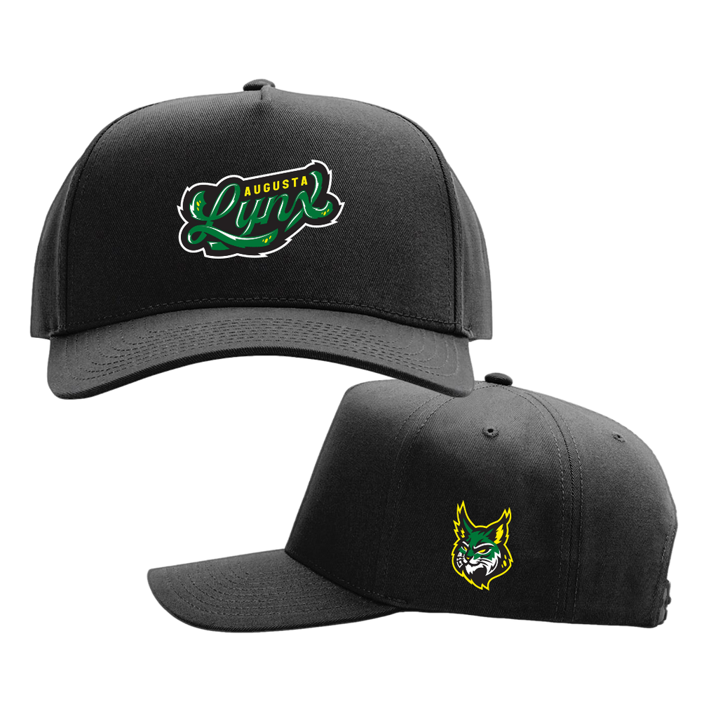 Lynx Black Mid Profile Wordmark Hat