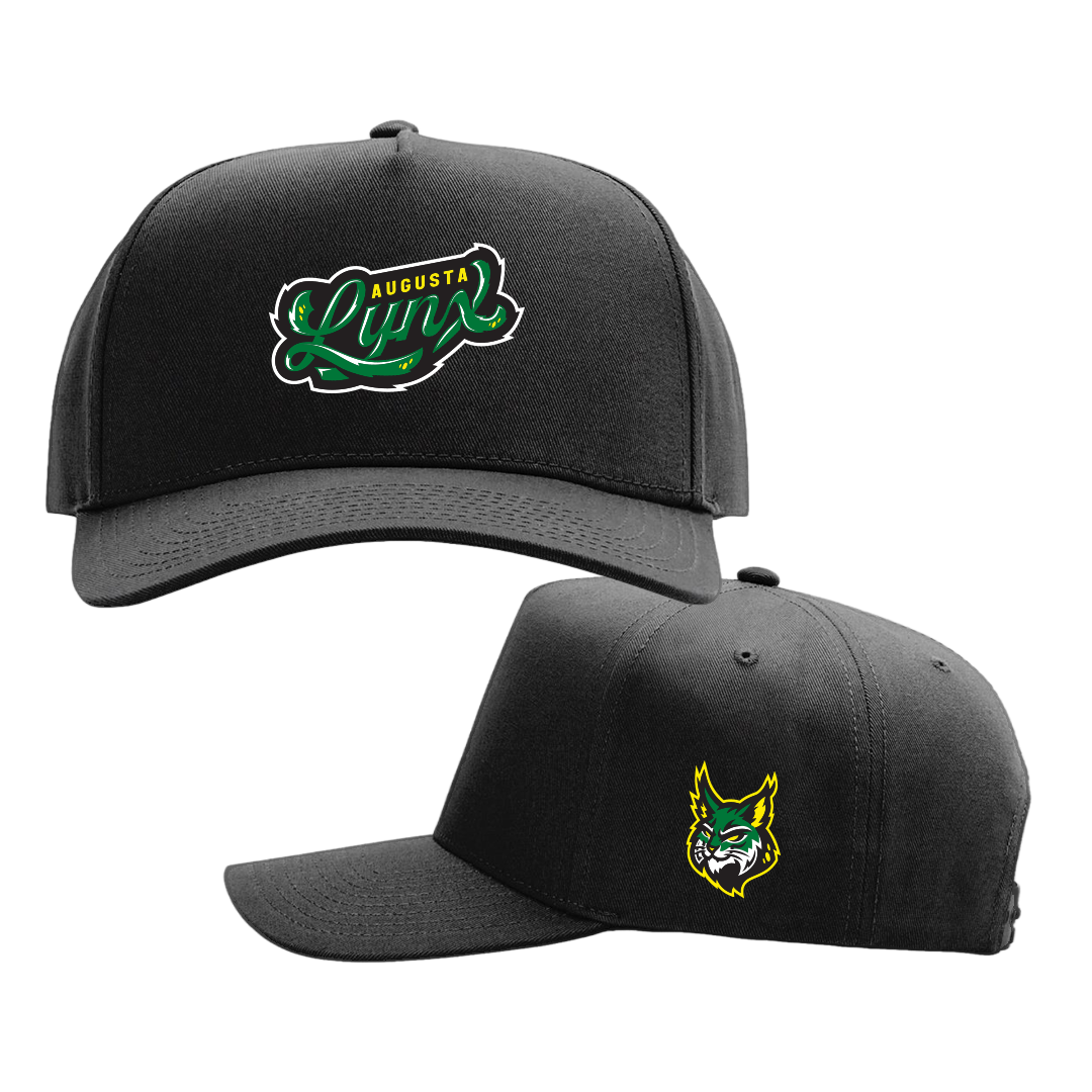 Lynx Black Mid Profile Wordmark Hat