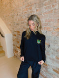 Lynx Black Performance 1/4 Zip Transfer Logo Pullover