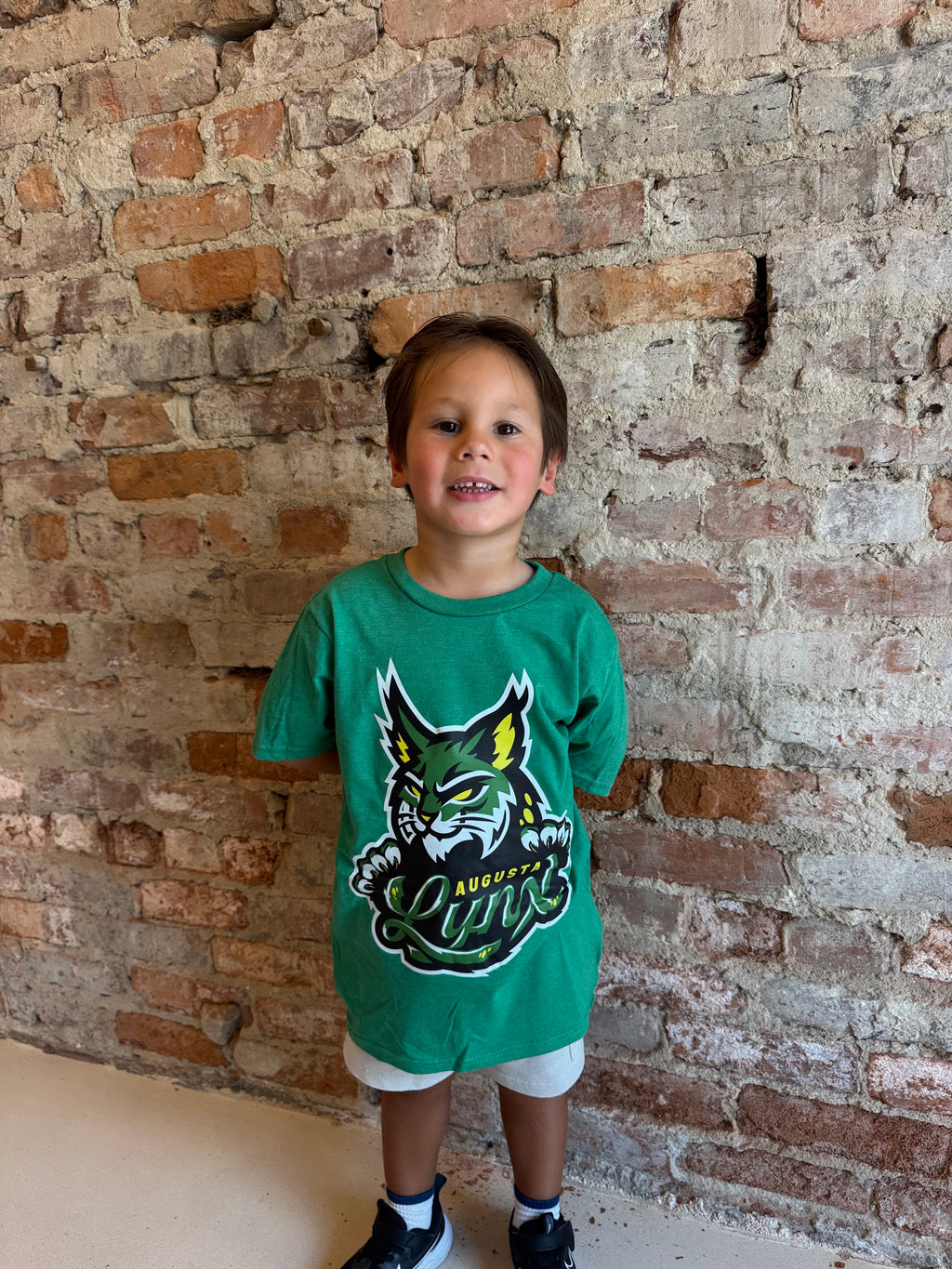 Lynx Youth Lockup Kelly Tee
