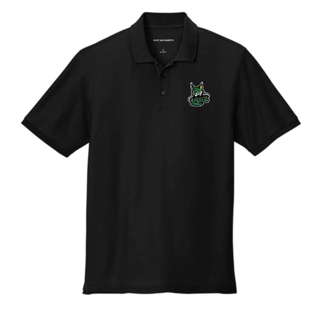 Lynx Lockup Polo Black