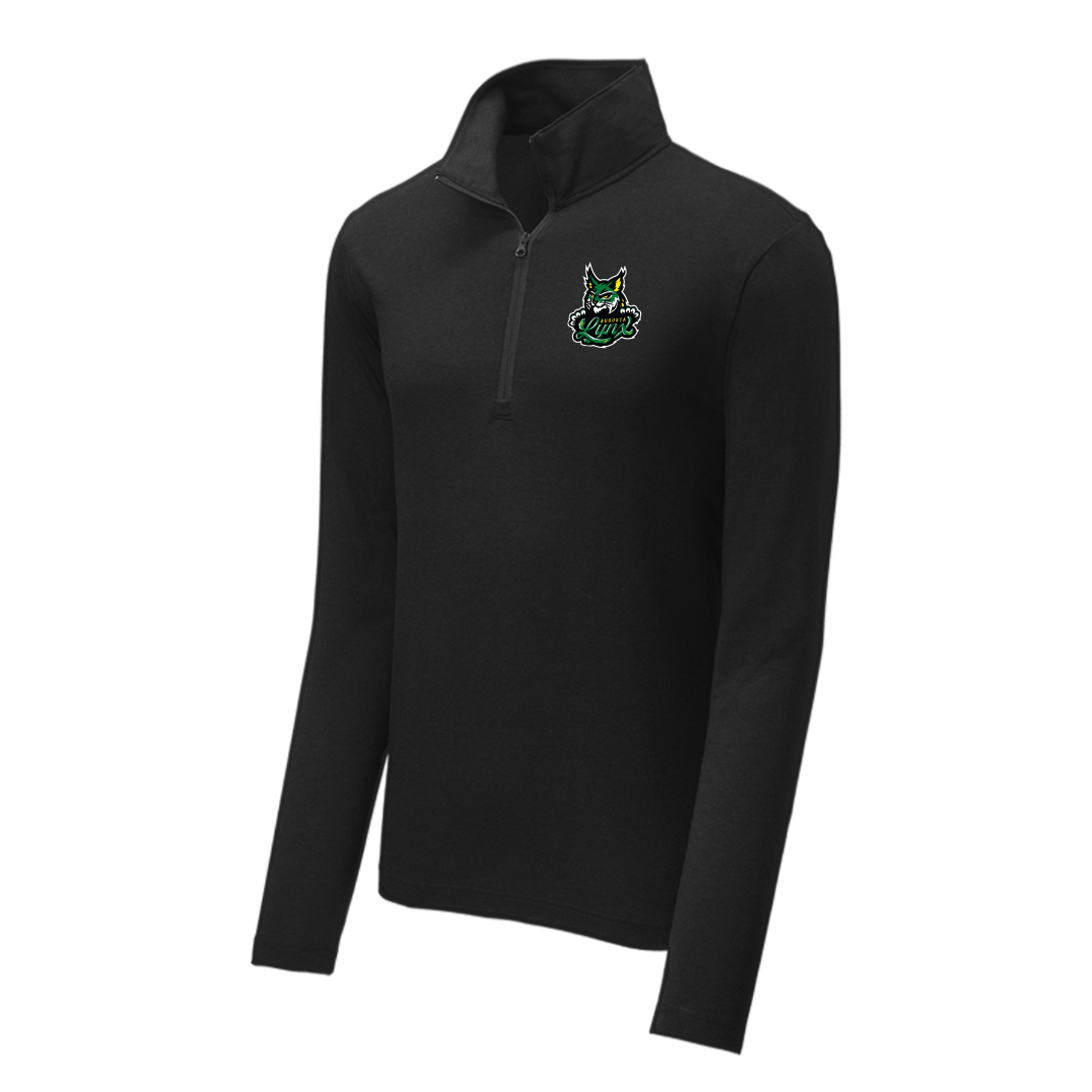 Lynx Black Performance 1/4 Zip Transfer Logo Pullover